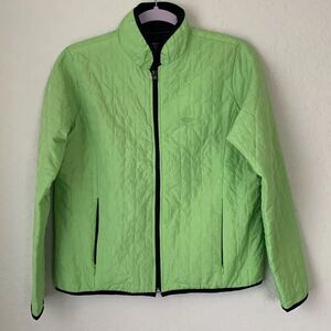 Oleg Cassini Sport Lightweight Full Zip Pockets Green Women’s Jacket Size Smalll